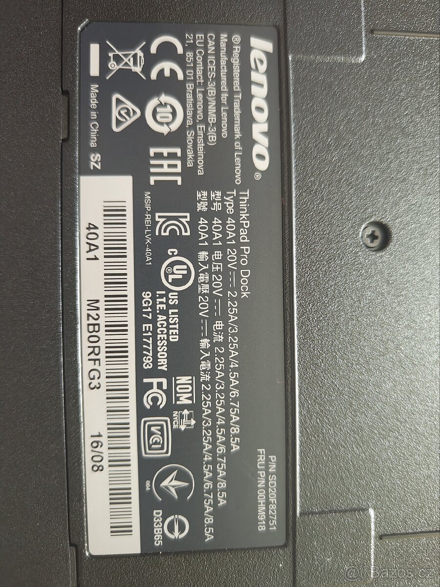 Dokovaci stanice lenovo 40A1 - 2