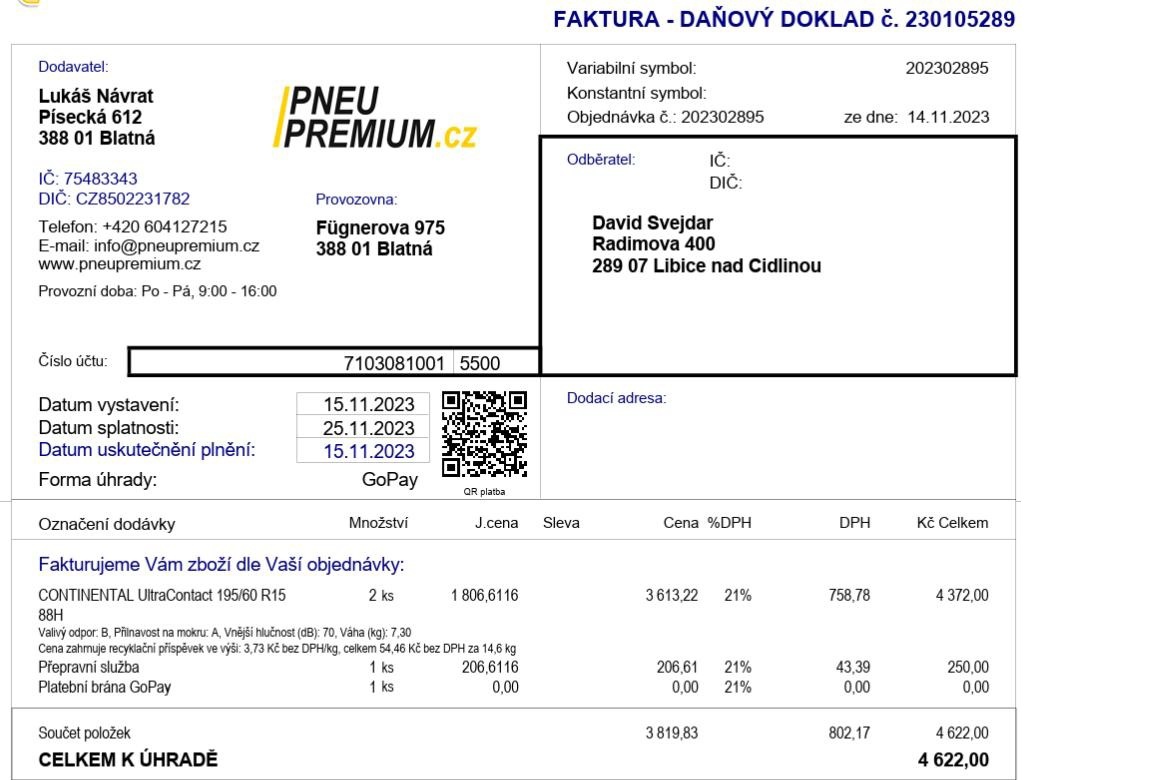 PRODAM LETNI CONTINENTAL UltraContact 195/60 R15 88H - 2