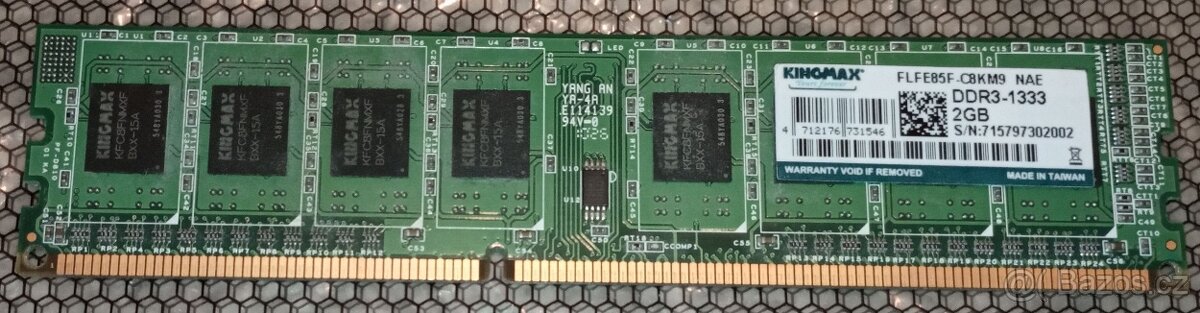 KingMax 2GB, DDR3, 1333MHz - 2