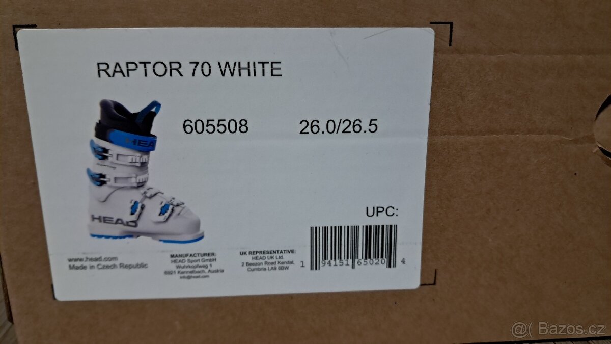 Lyžáky Head Raptor 70, vel. 26,0/26,5 - 2