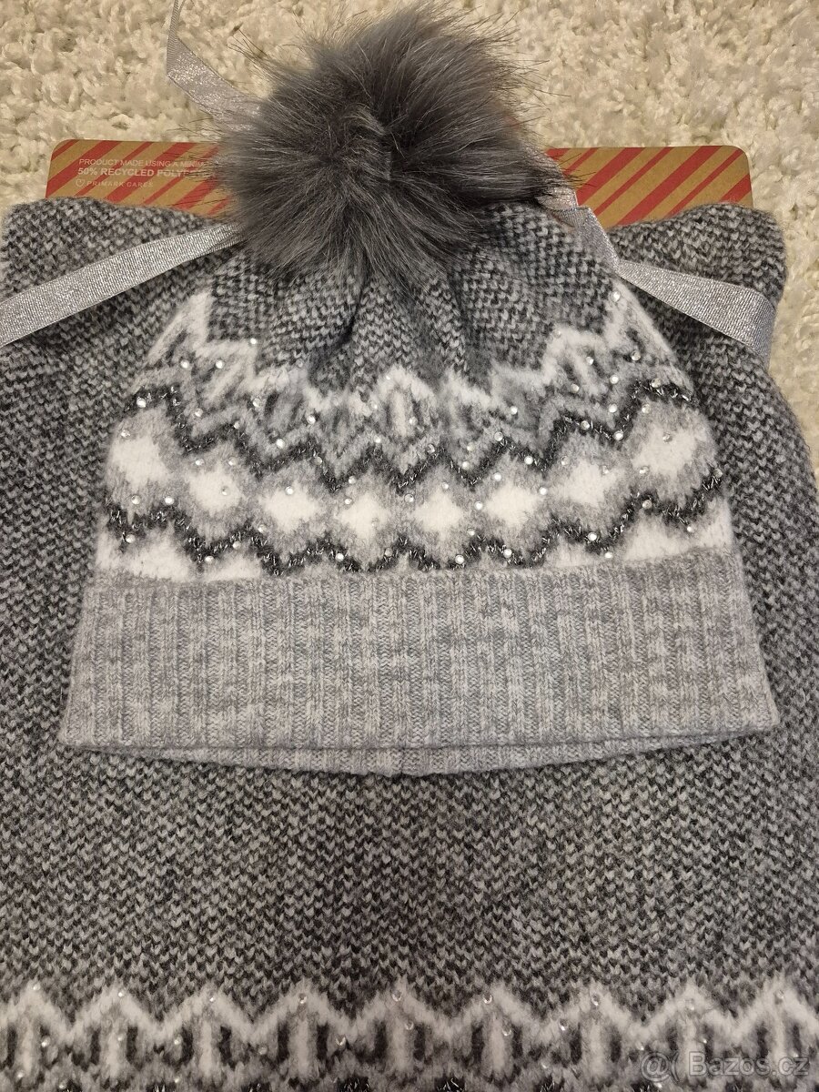 Nová dámská čepice a velká šála - 2