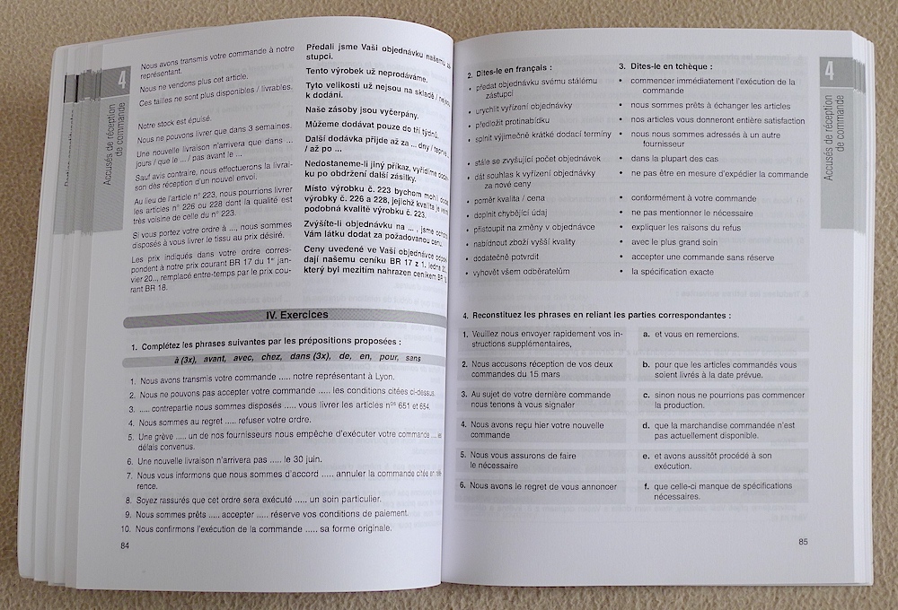 Francouzská obchodní korespondence - 2