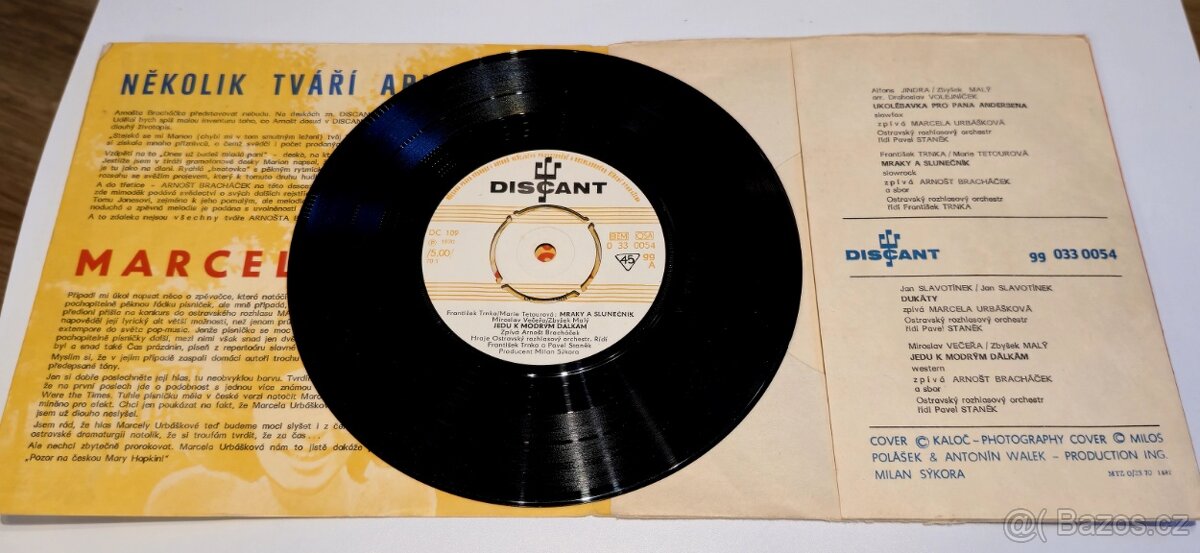 EP vinyl - Arnošt Bracháček / Marcela Urbášková - 2