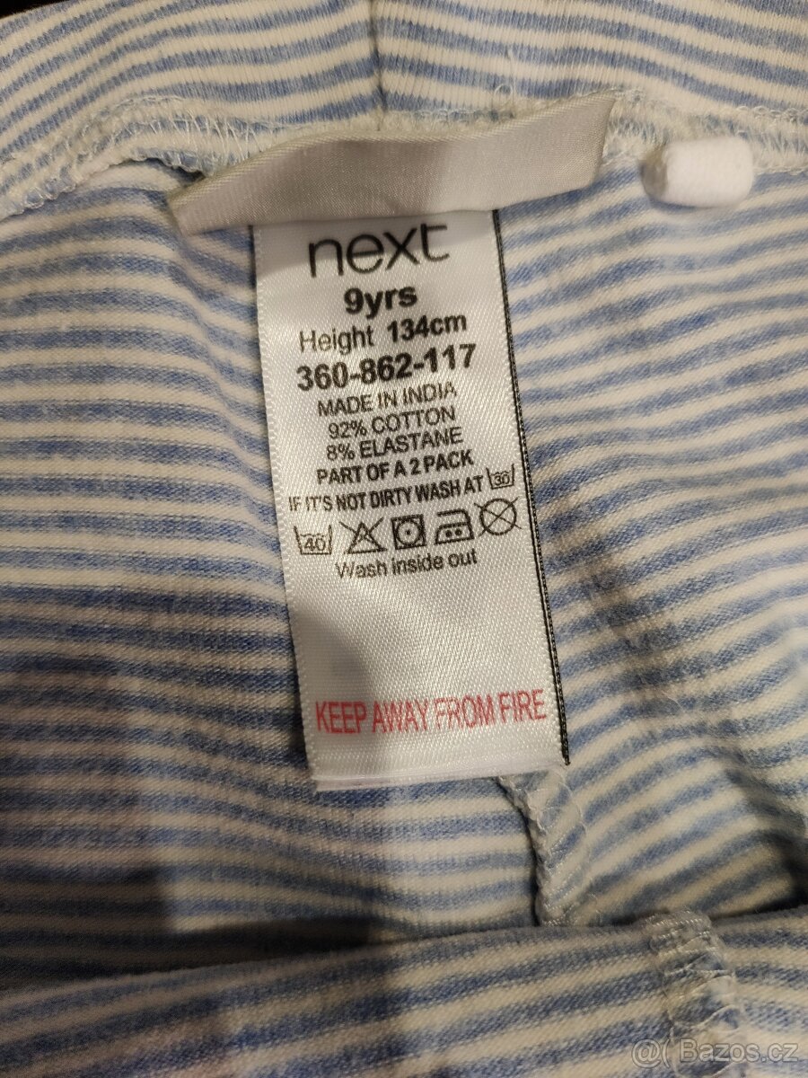 Krátké dívčí legíny Next vel.134 - 2