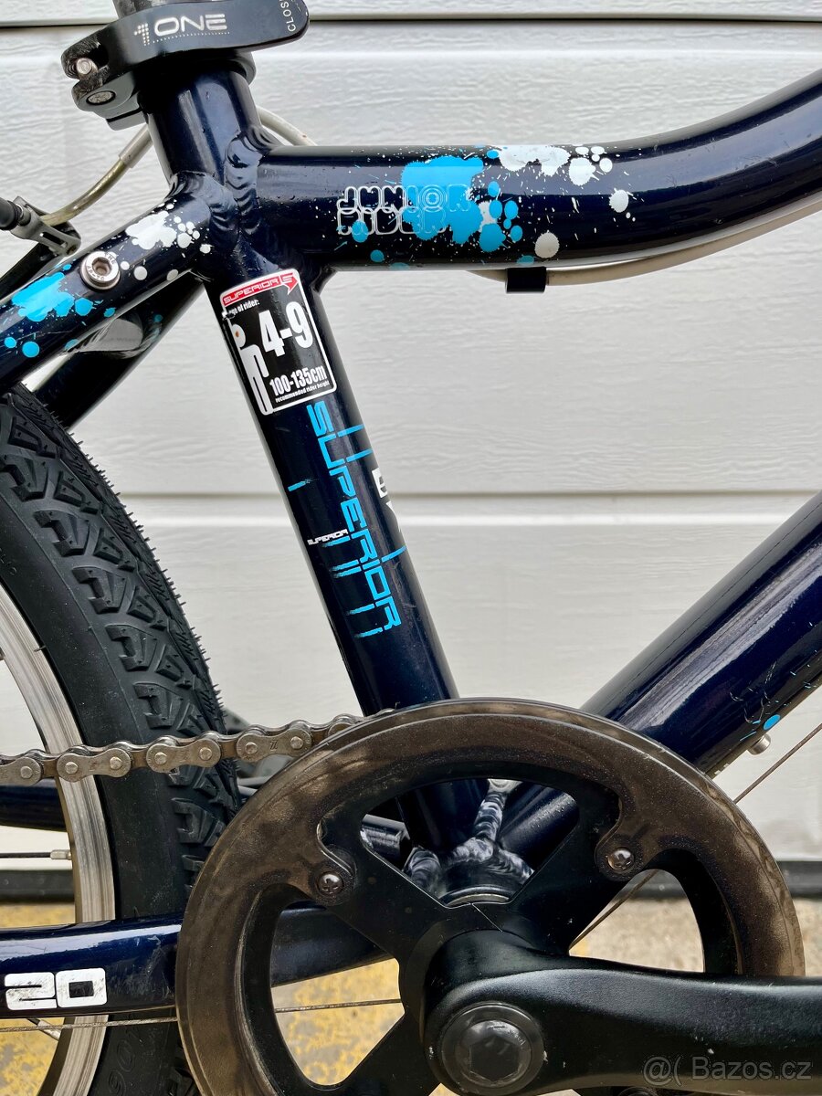 Dětské kolo SUPERIOR Paint 20 modré - 2