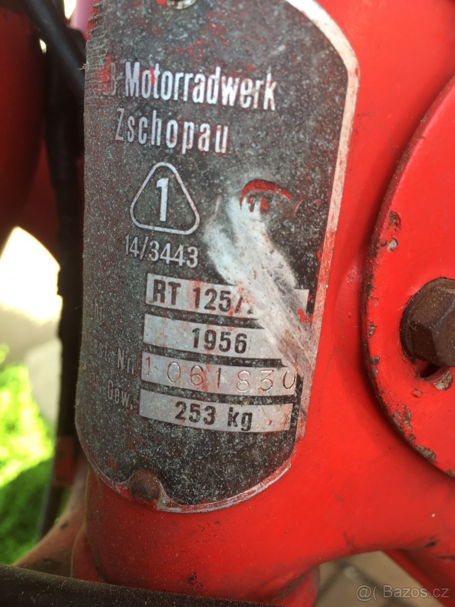 Motorka MZ RT 125. - 2