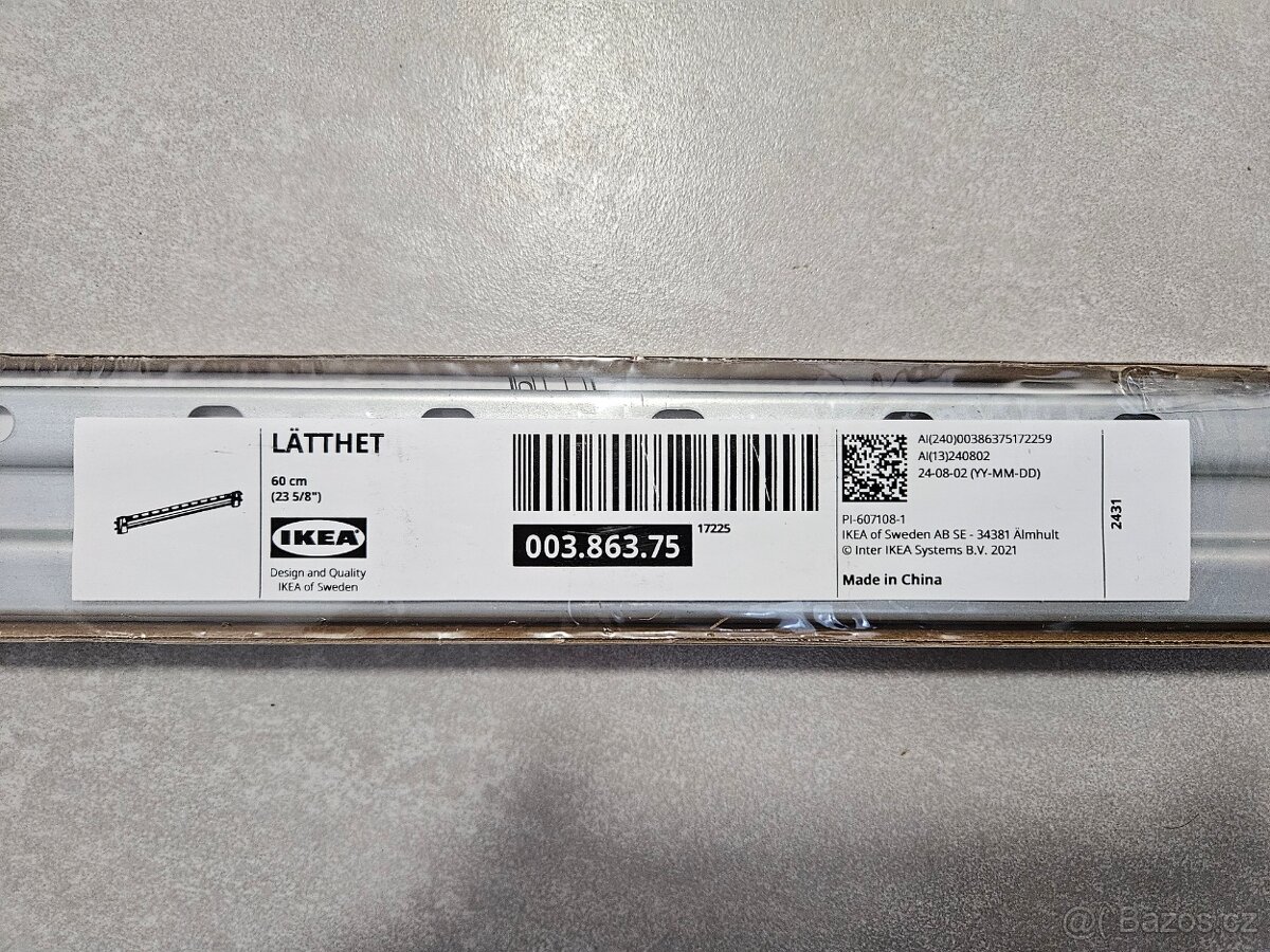 IKEA LÄTTHET - upevňovací lišta 60cm - 2