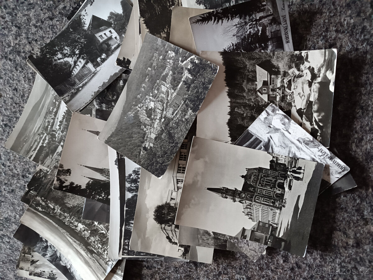 pohlednice černobílé ČR - 2