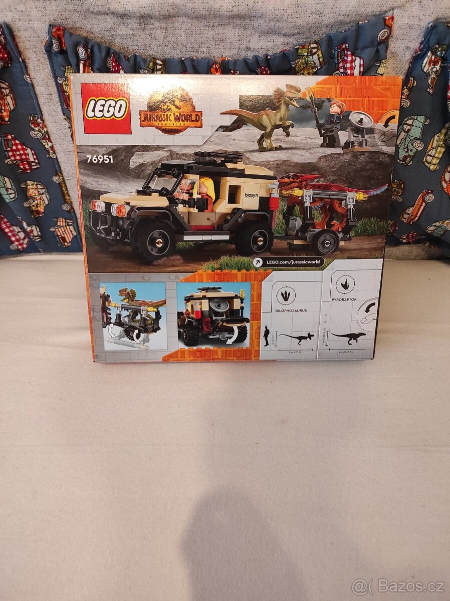 LEGO Jurassic World-76951 Přeprava pyroraptoru a dilophosau - 2