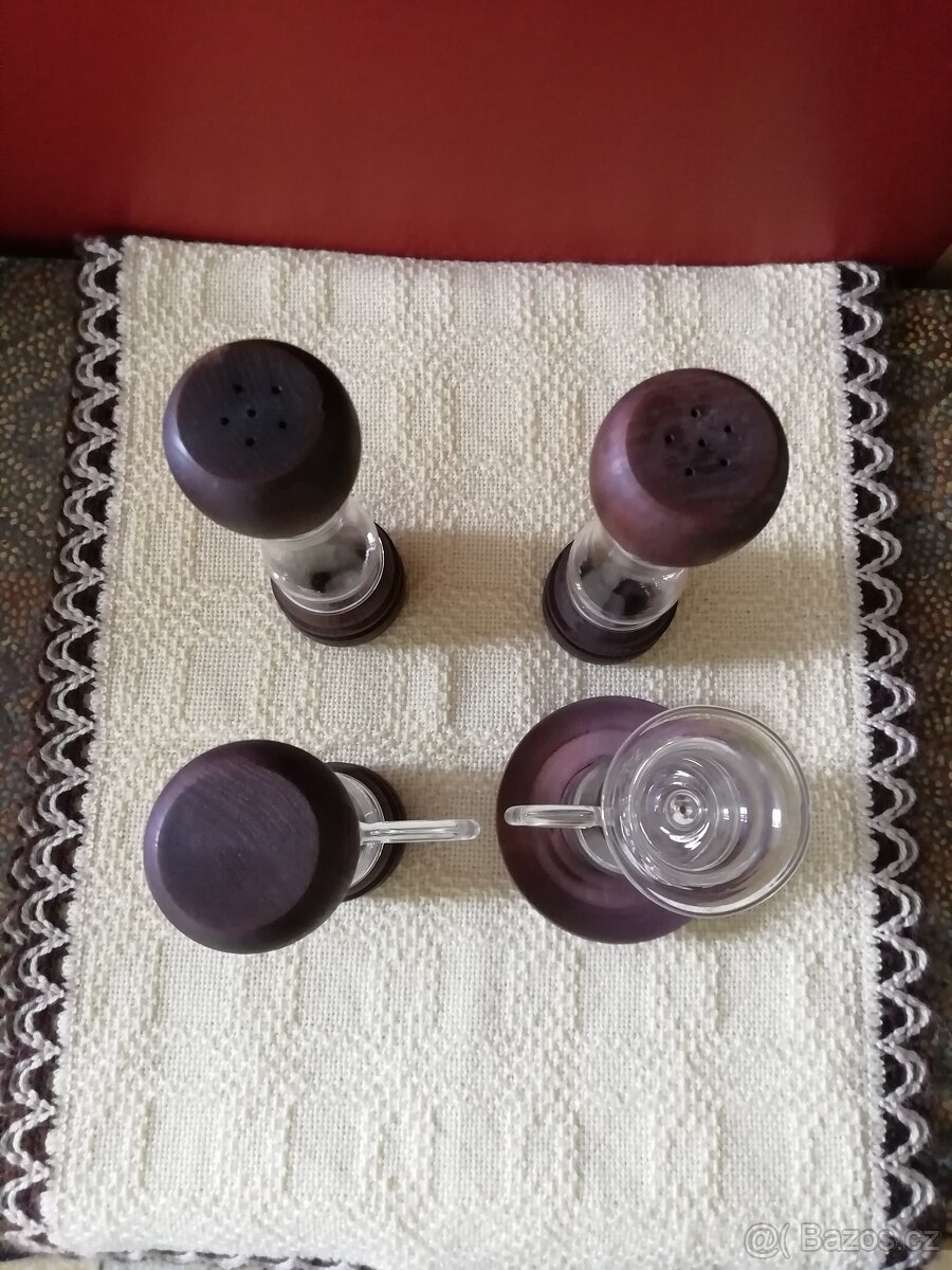 Souprava na sůl, pepř, ocet nebo olej - 2