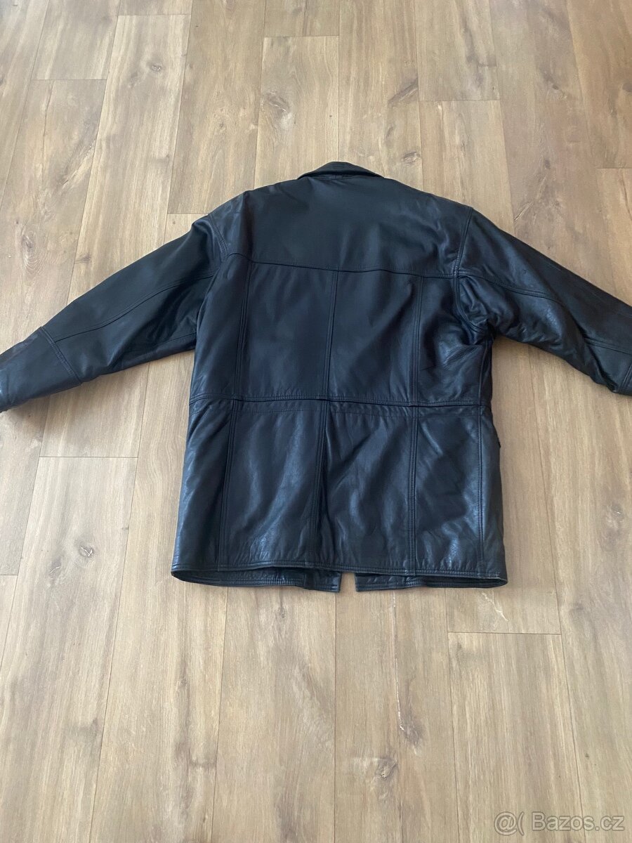 Pánský kožená bunda parka - 2