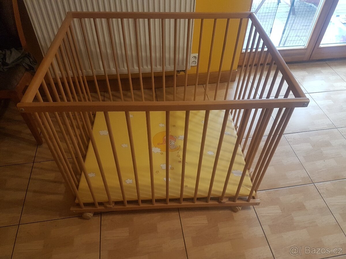 Dřevěná dětská ohrádka Scarlett Honzík BUK 99x78 - 2