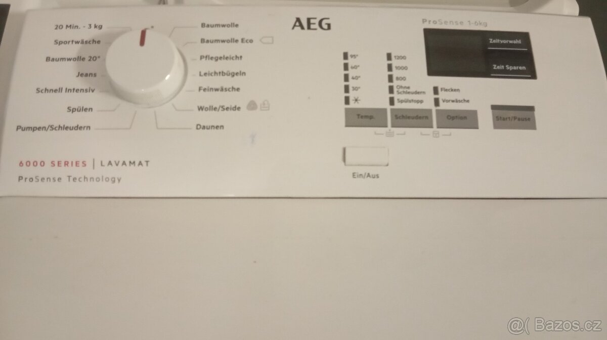 Vrchem plněná pračka AEG - 2