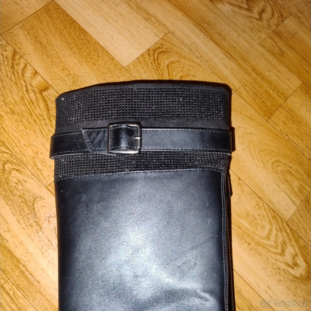 Dívčí vysoké kožené kozačky - 2