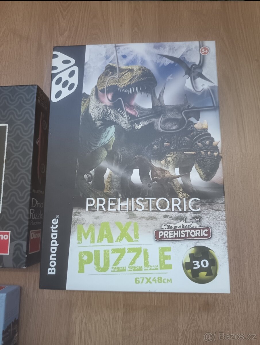Puzzle Dino 500 dílků + dětské puzzle dinosaurů 30 dílků - 2