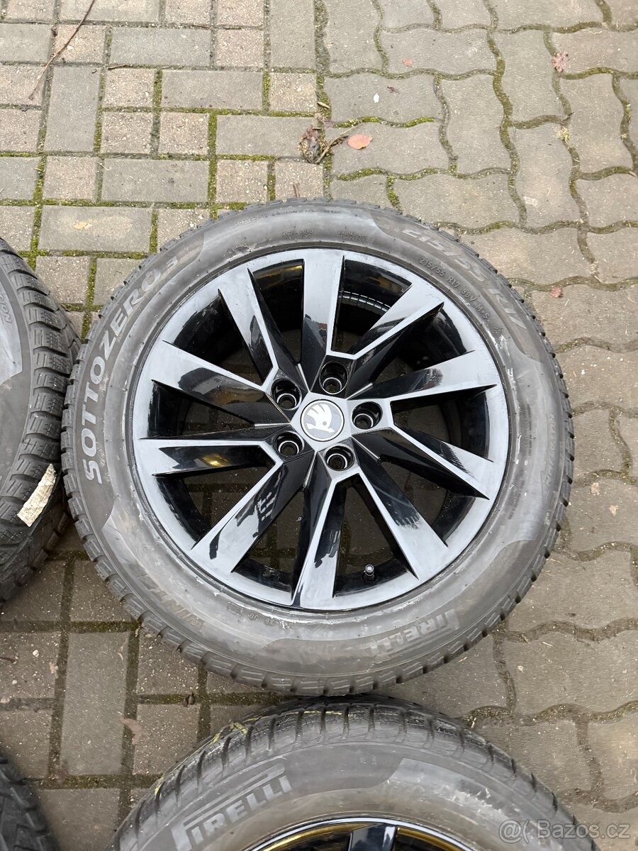 ORIGINÁL Alu Škoda STRATOS R17, 5x112 - TOP STAV, ZIMNÍ - 2