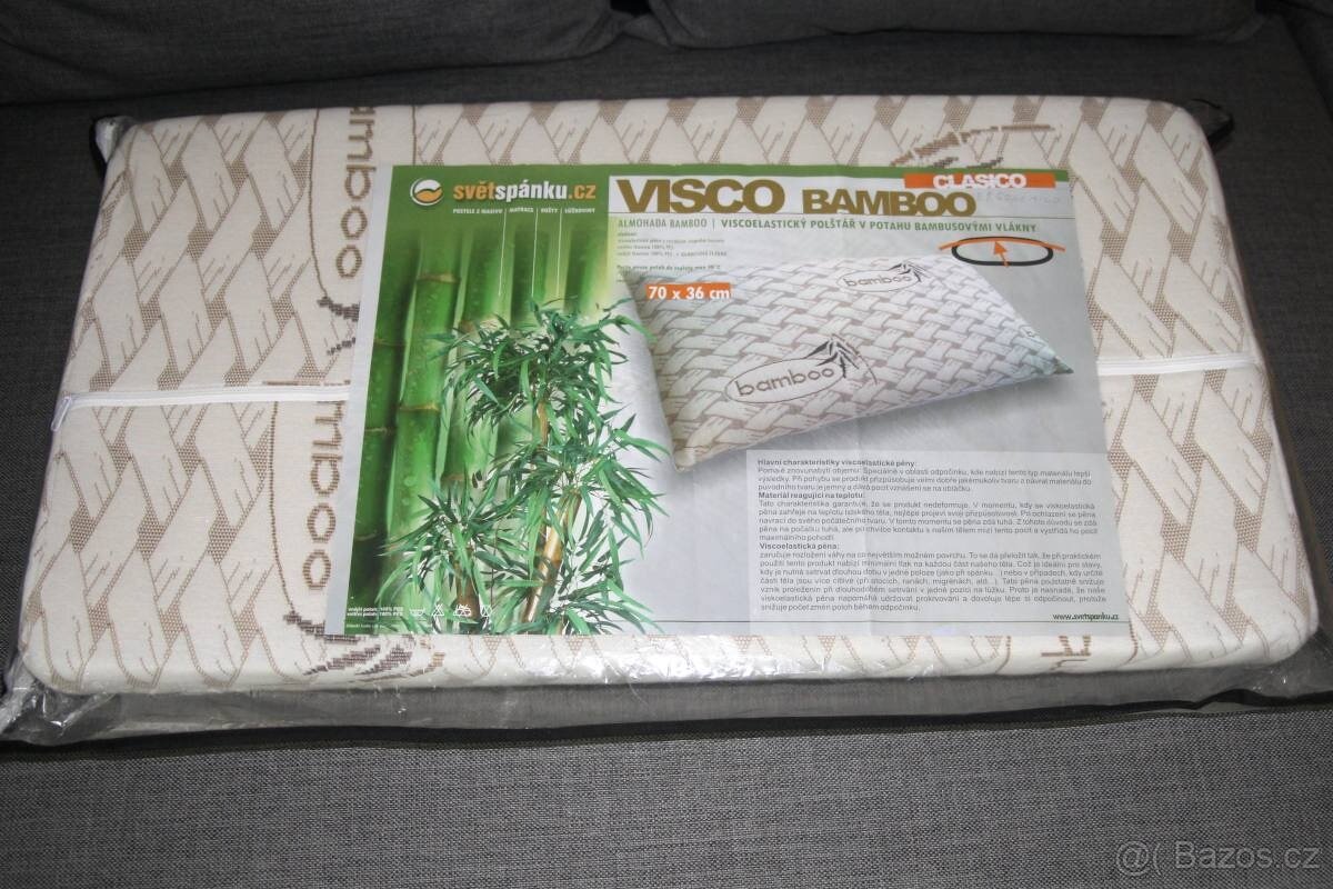 Anatomický polštář z paměťové pěny a bambusu - 2