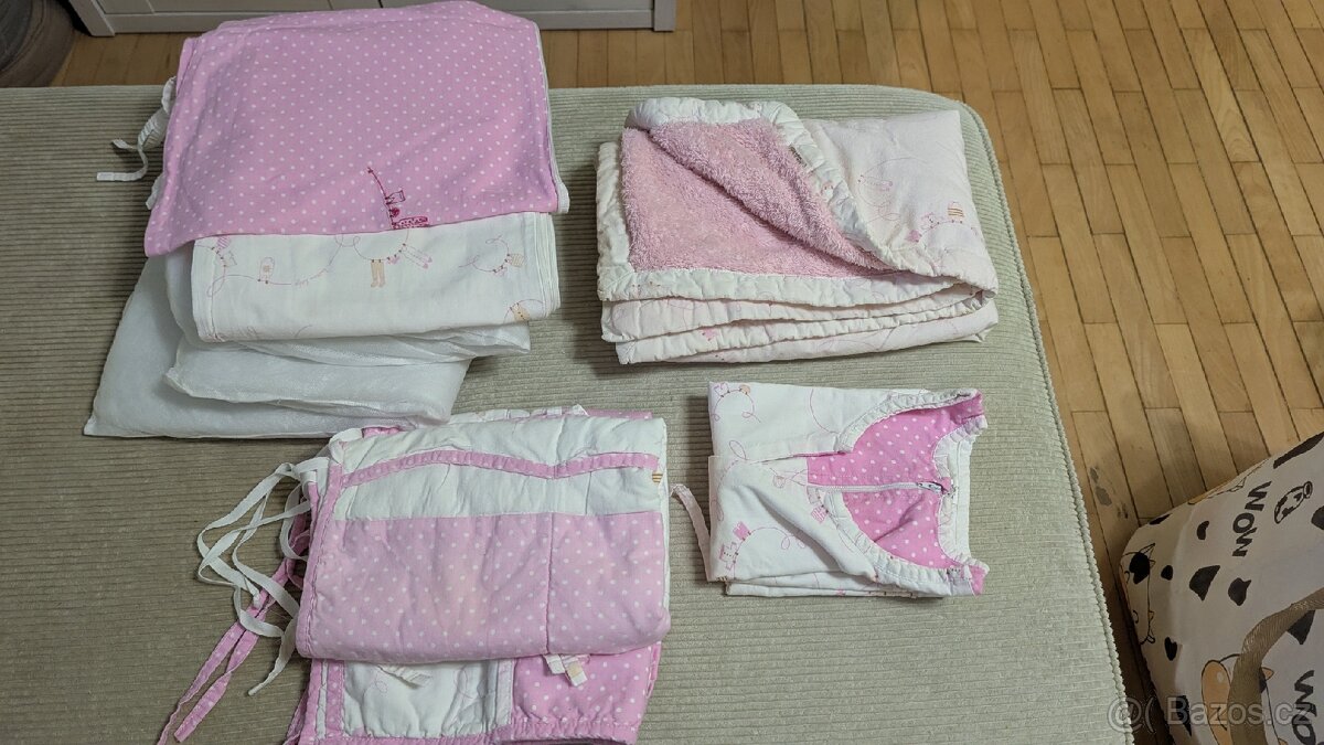 Set do postýlky – spací pytel, mantinel, peřinka, kapsář - 2