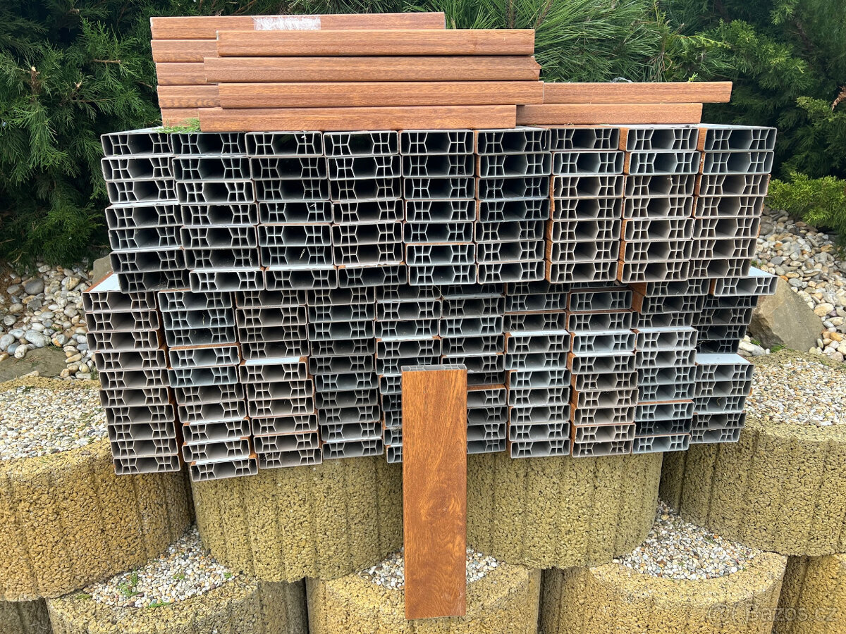 Plotový profil 100x30mm x 40cm zlatý dub - 2