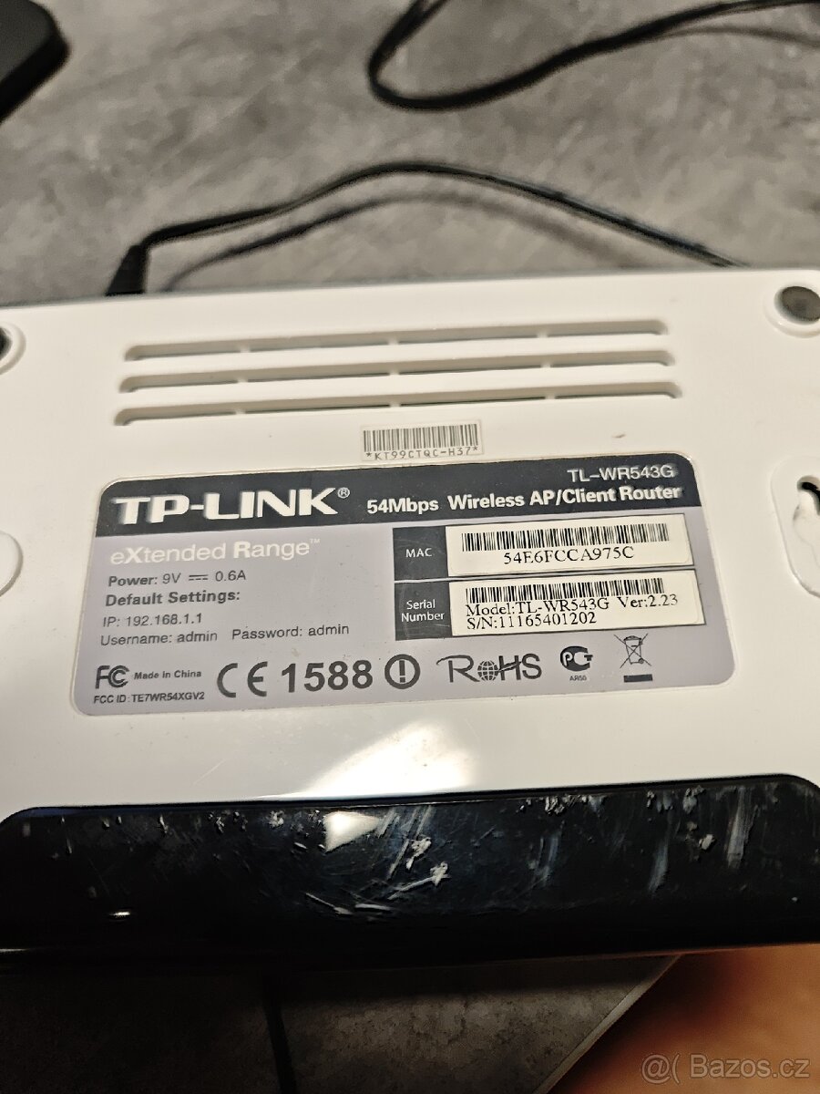 WiFi router TP-LINK TL-WR543G - 2