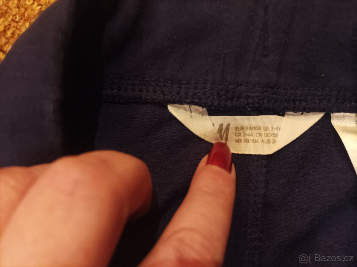 Tepláky H&M, pyžamo Lindex 98/104, tričko Benetton a další - 2