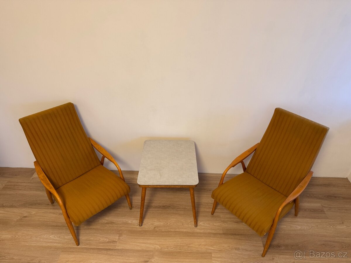 Retro křesla a stůl - 2