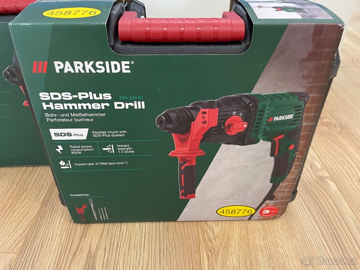 Parkside Vrtací a sekací kladivo PBH 800 B1 - Nove, Zaruka - 2