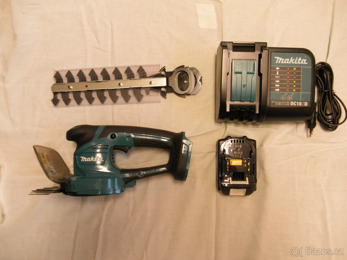 Makita- Aku nůžky na trávu a keře. - 2