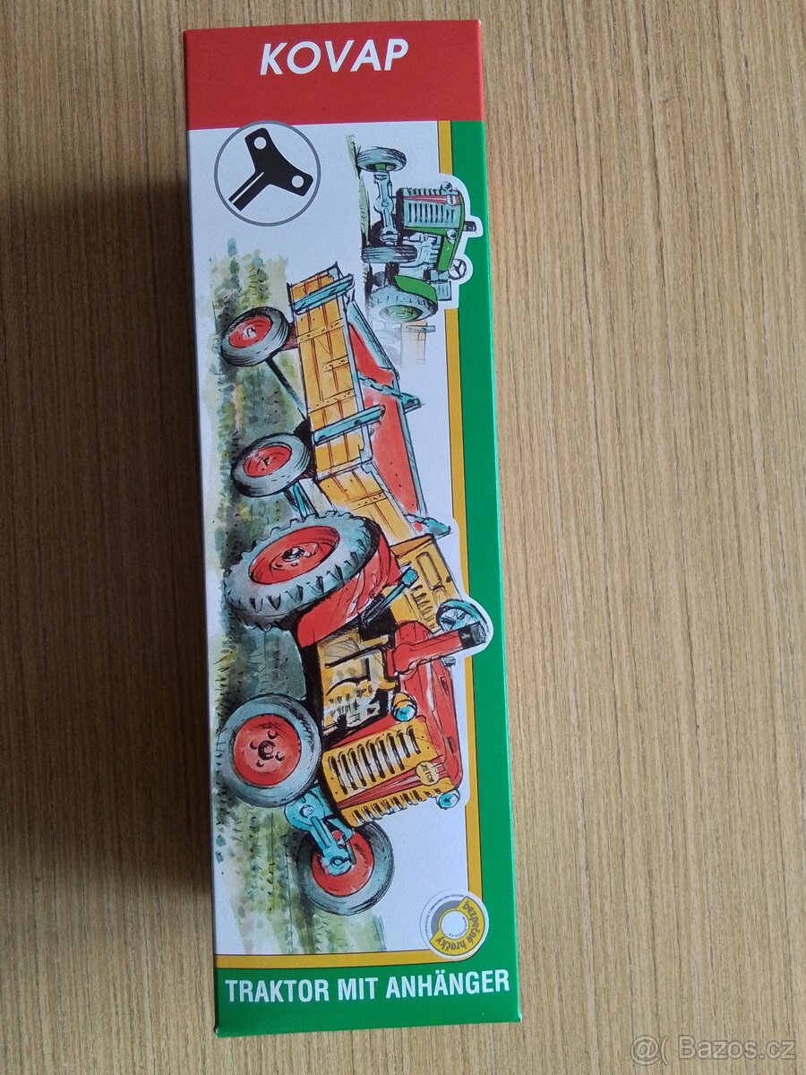 Traktor s valníkem červený - 2