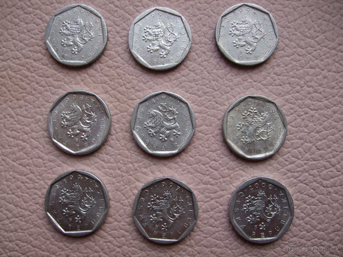 ČESKÉ HALÉŘE 1993 - 2007 - 2