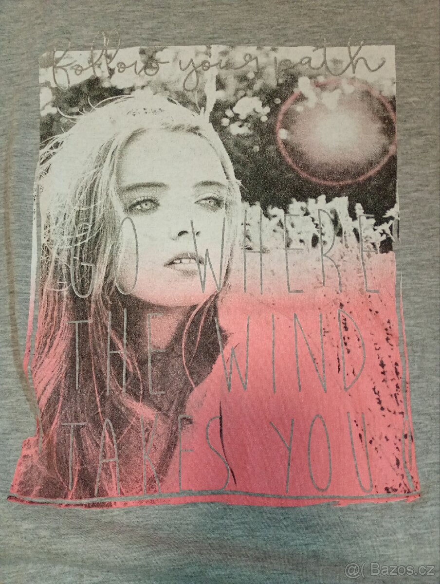 Šedé dívčí tričko - 2