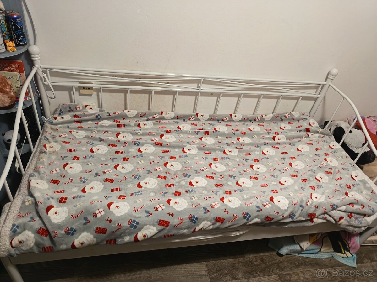 Postel 90x200 kovová - 2