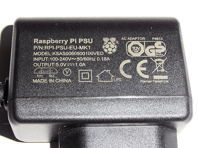 Raspberry Pi1 a zdroj - 2