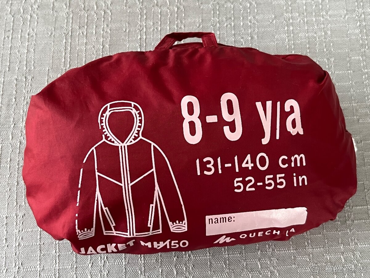 Dětská turistická nepromokavá bunda 131-140 cm - 2