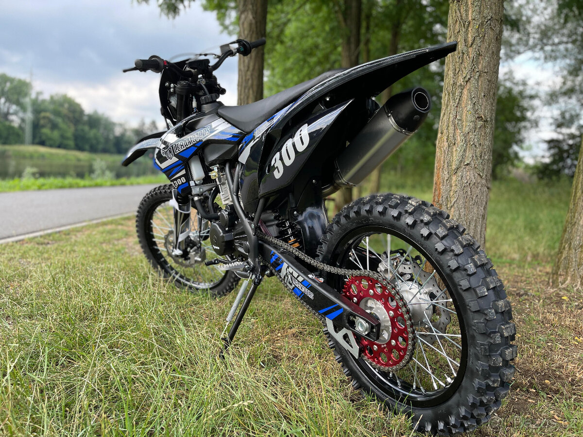 Pitbike Leramotors Killer PRO 300ccm, modrý, vodník