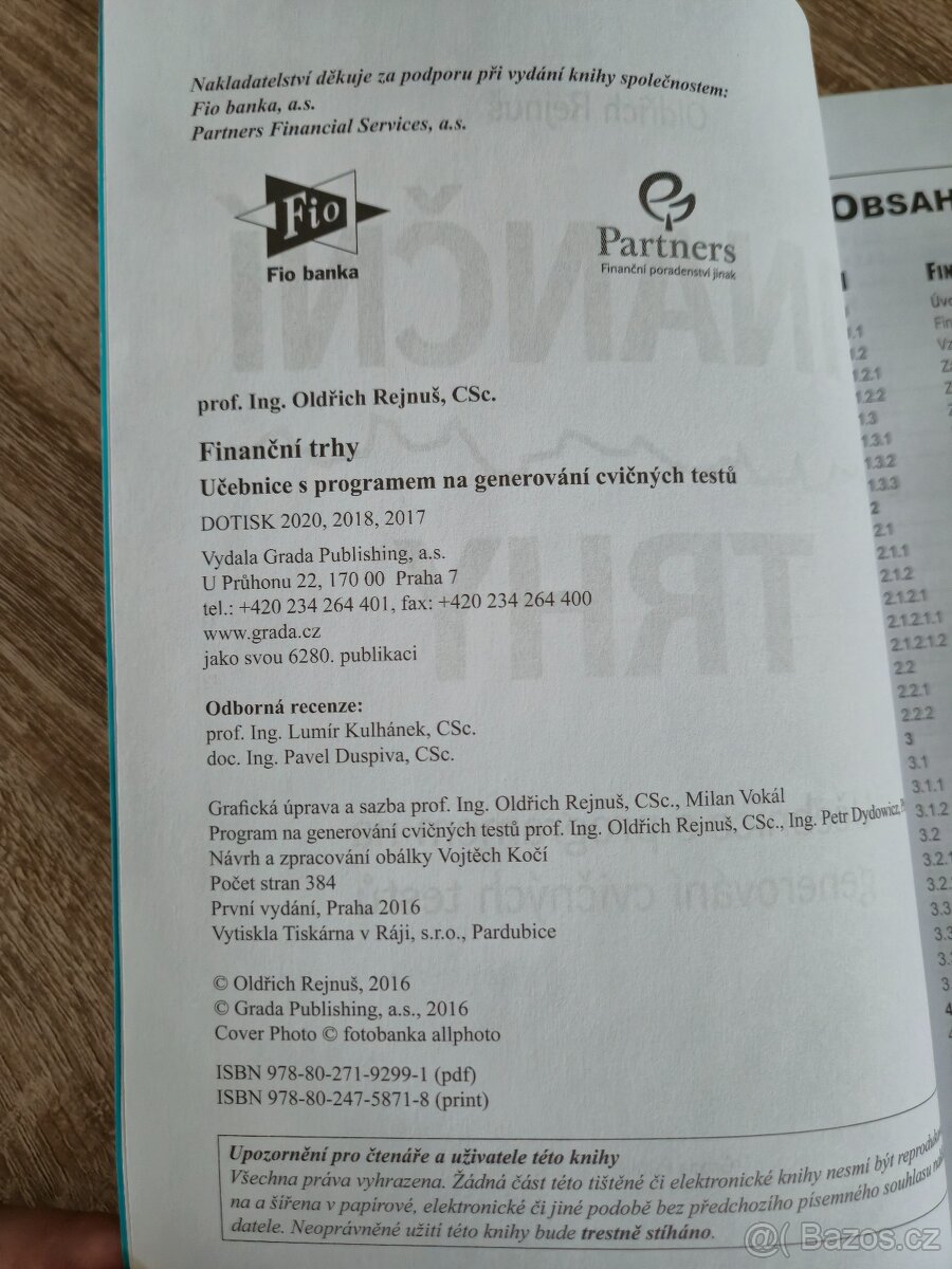 Finanční trhy - Učebnice s cvičnými testy - 2
