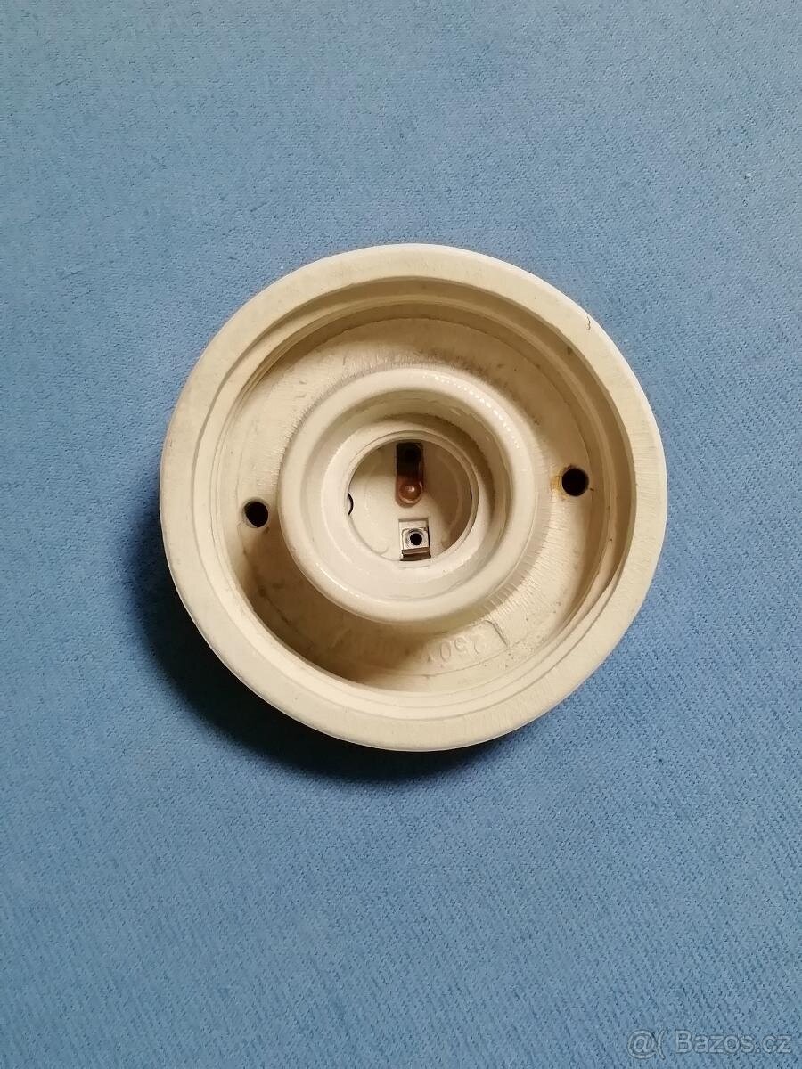 Historická armatura pro světlo se závitem a objímkou E27 - 2