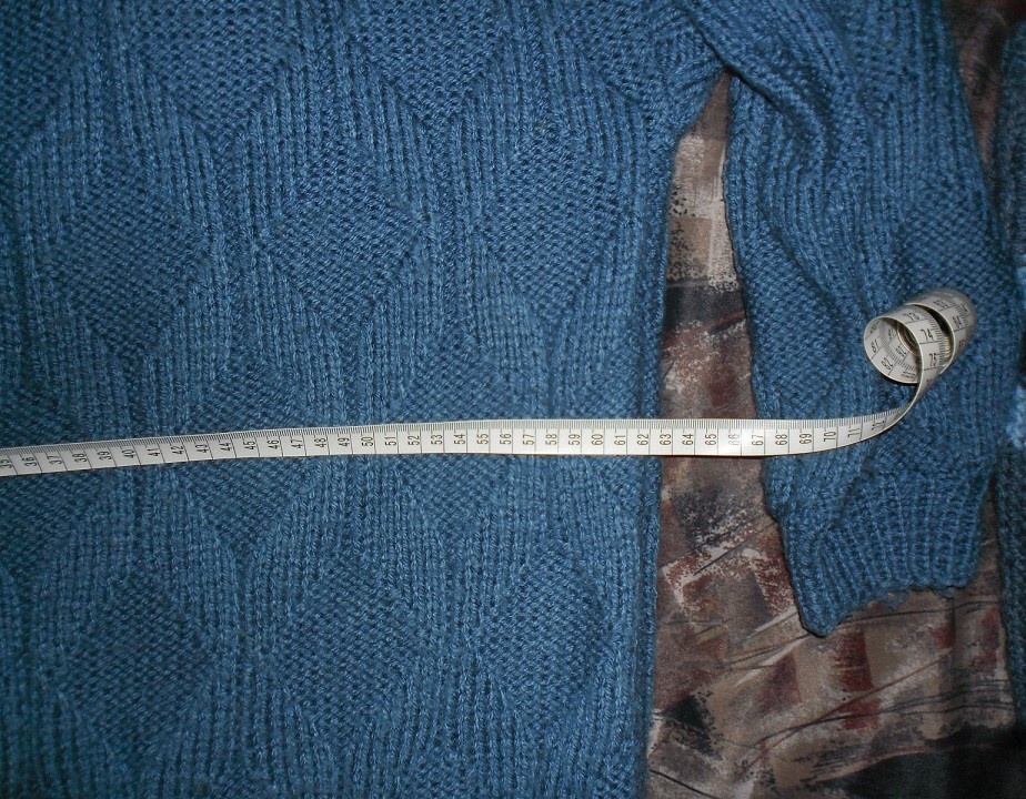 Prodám: pánský teplý modrý svetr, málo nošený za 550 Kč - 2