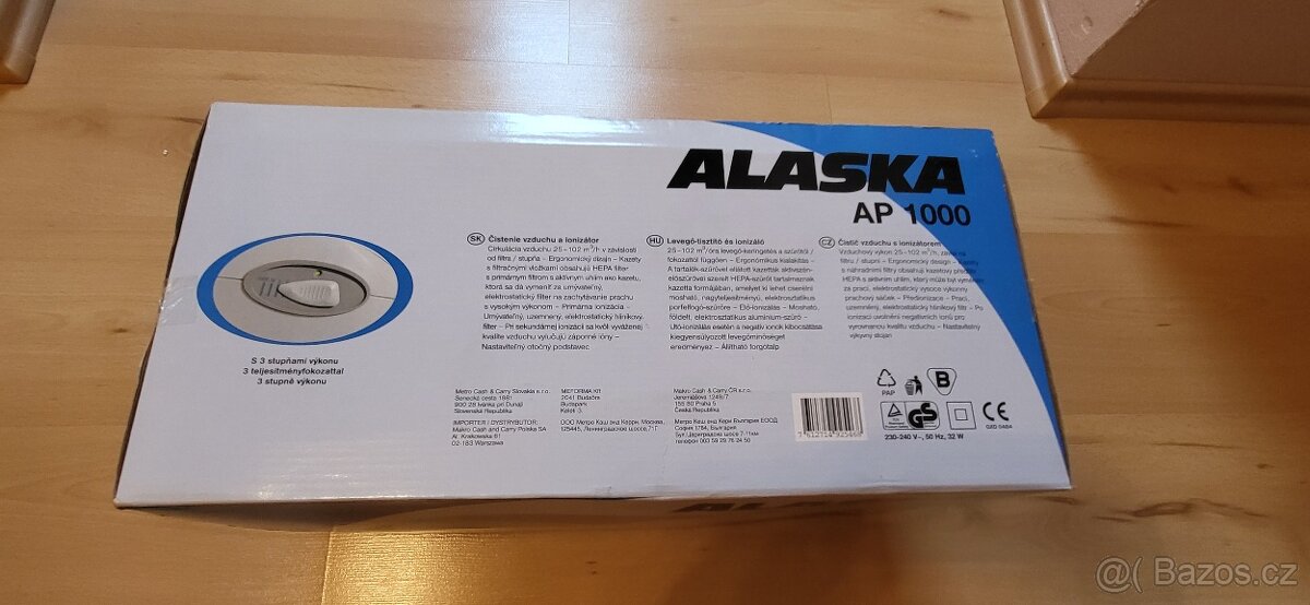 Čistička vzduchu+ionizátor Alaska AP1000,nová,nepoužitá - 2
