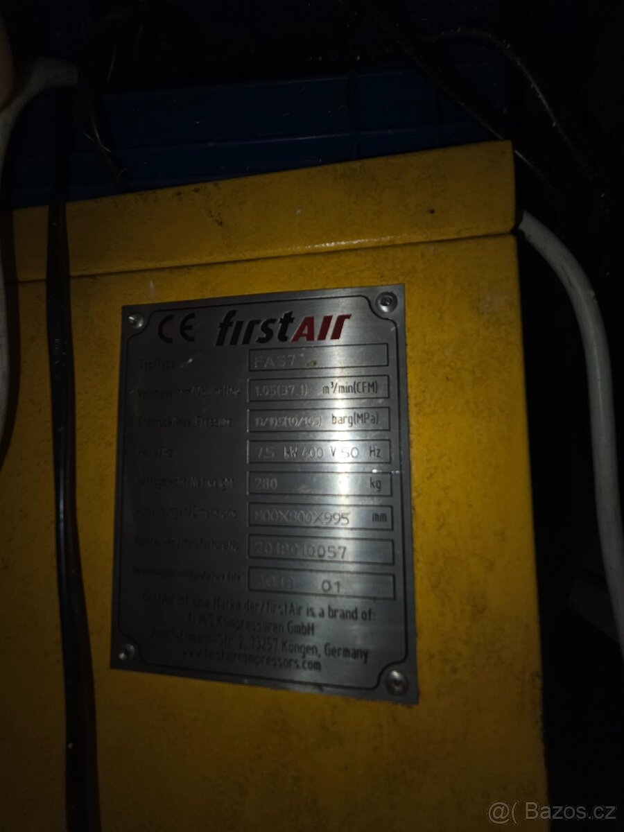 ŠROUBOVY KOMPRESOR FIRST AIR FAS7 + sušička vzduchu - 2