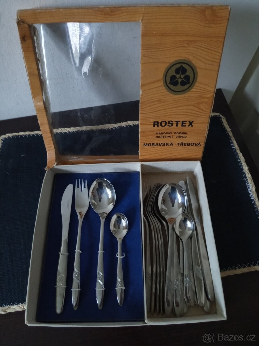 RETRO PRIBORY ROSTEX CZECHOSLOVAKIA-TOP STAV - 2