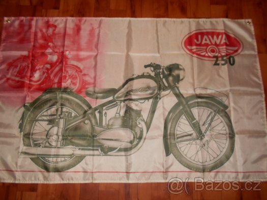 Velký Baner moto veteran Jawa 250 - 2