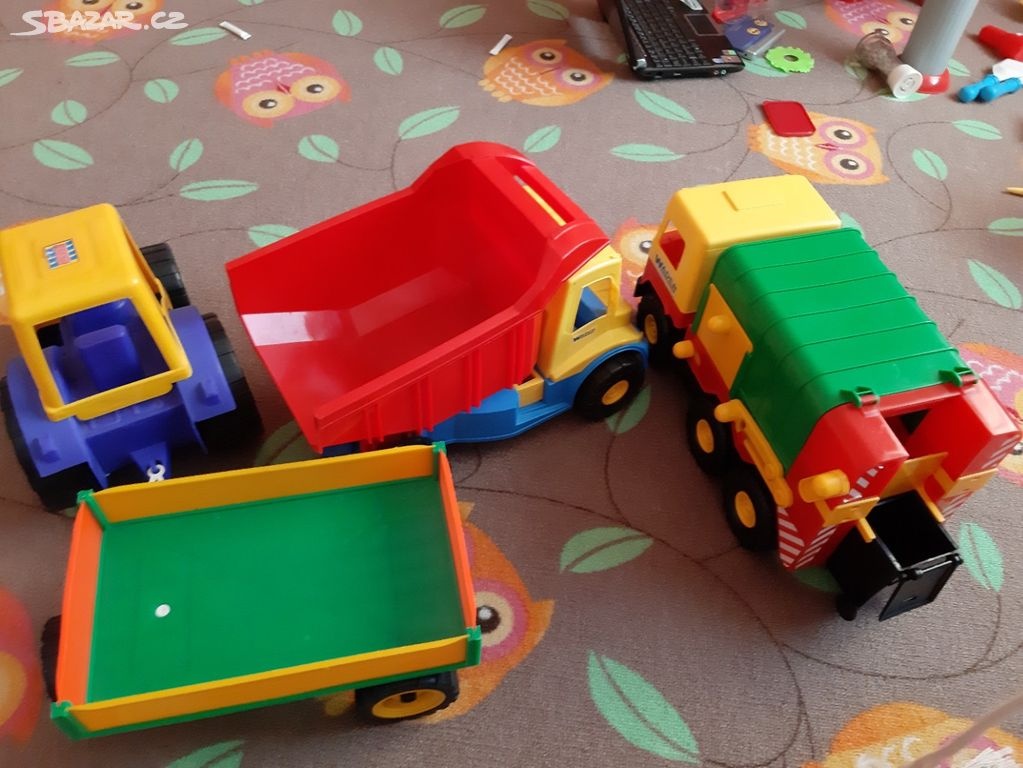 Auta 3x - Auto Wader - nakladni,popeláři, traktor - 2