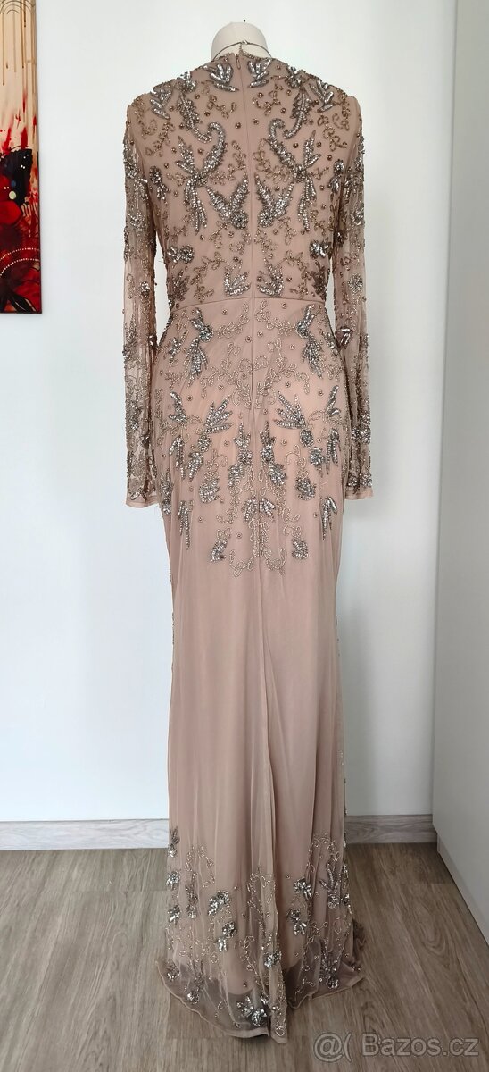 Nude plesové šaty - 2