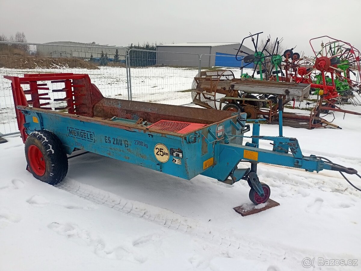 Rozmetadlo hnoje Mengele 2 t - 2