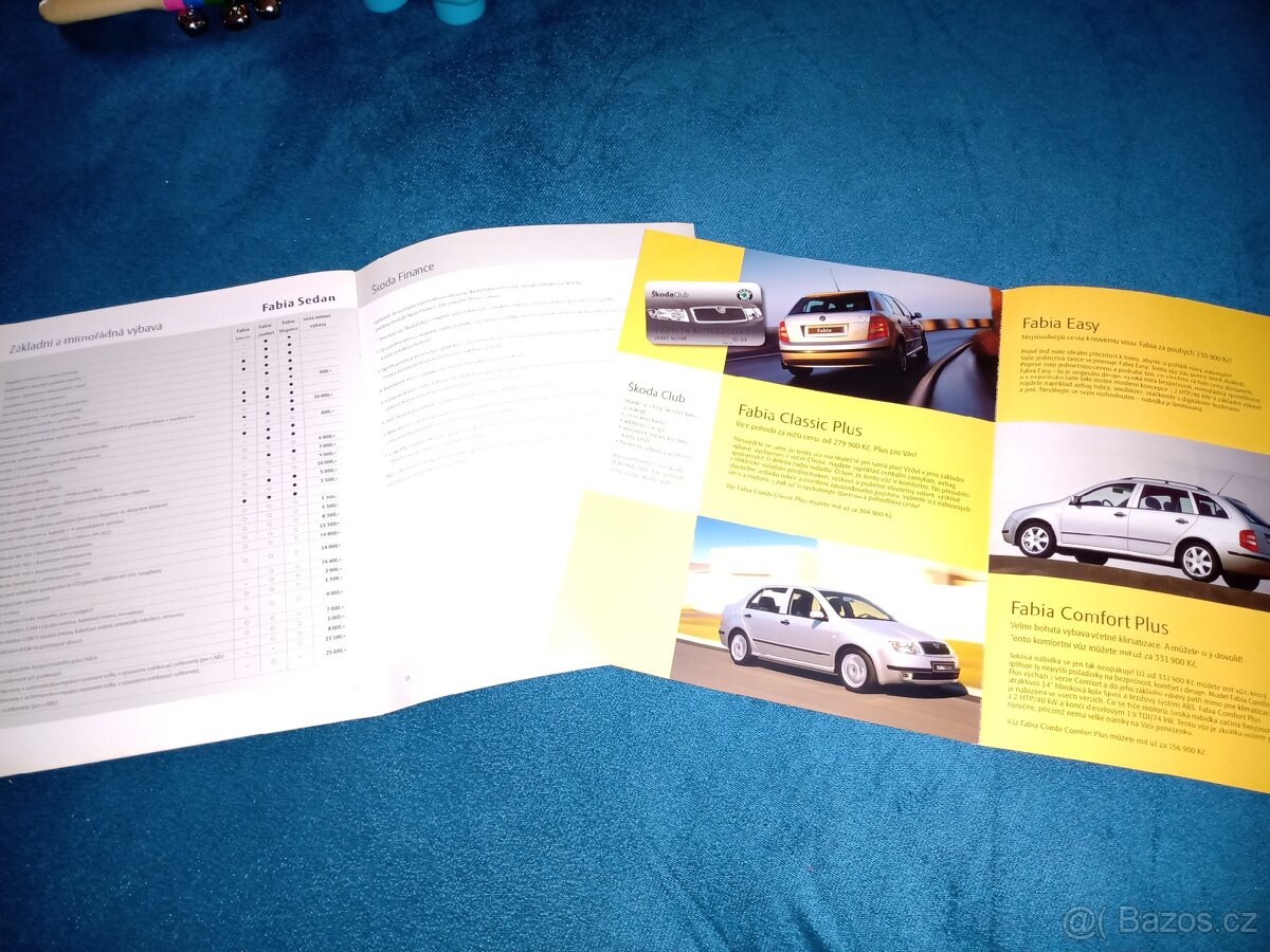 Originální prospekty Škoda fabia 1 I. Generace - 2