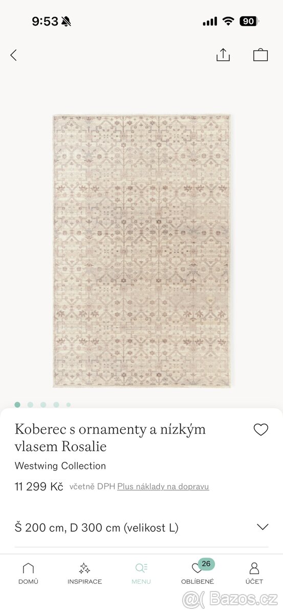 Vlněný koberec, Westwing, 2x3 m - 2