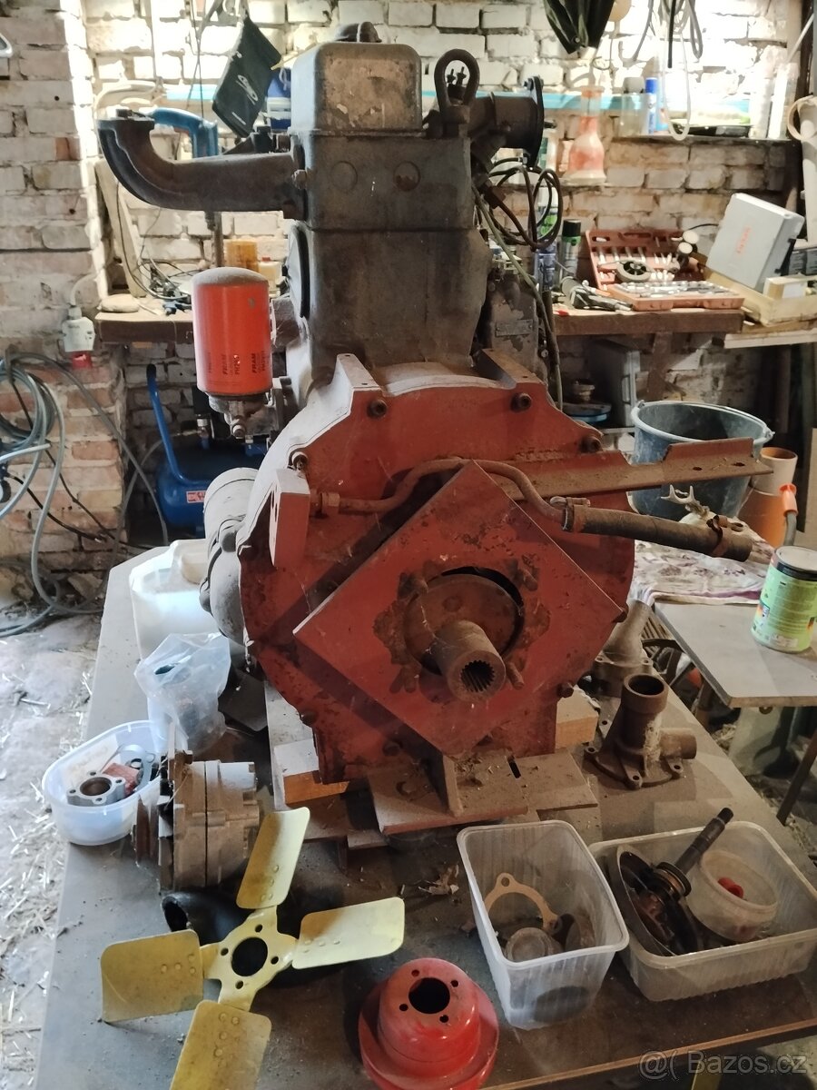 Motor URSUS S312C - nálezový stav - 2