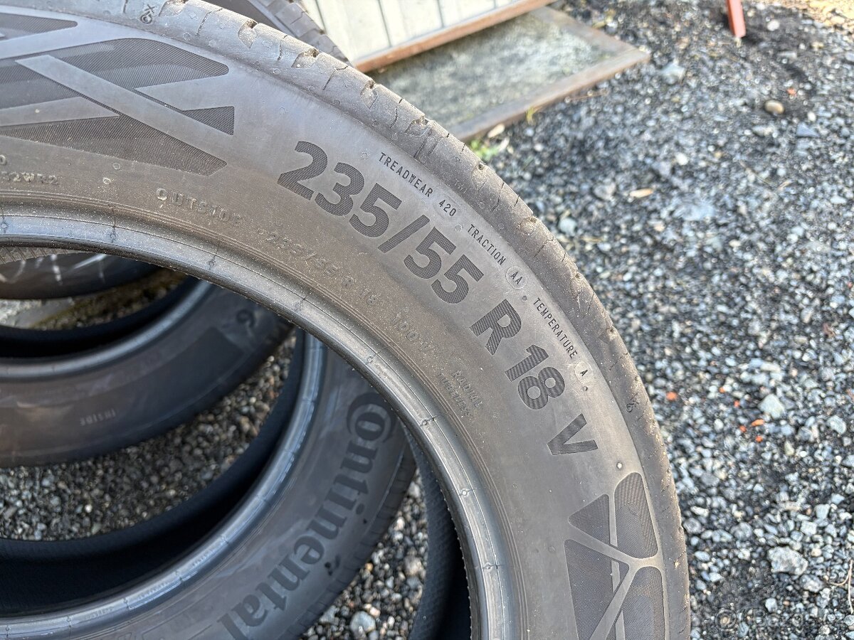 235/55 R18 Letní pneumatiky Continental 6,3 mm - 2
