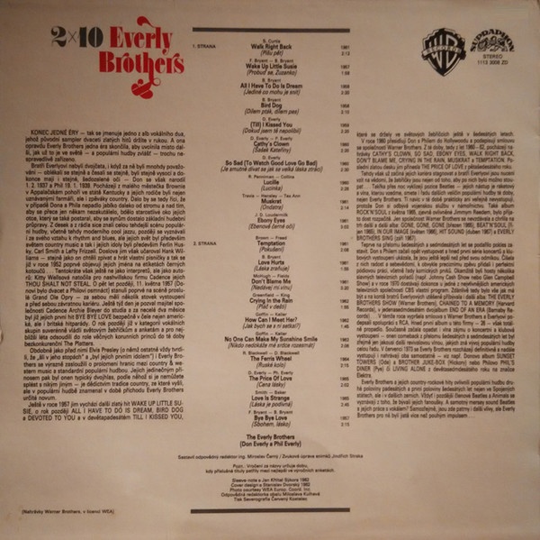 Everly Brothers – 2x10 Everly Brothers (LP) - 2